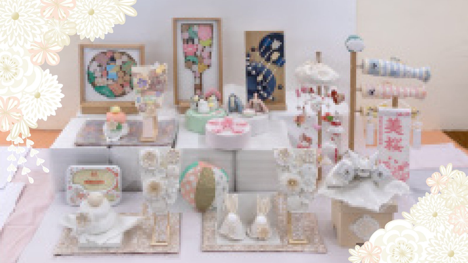 店内の節句飾りの展示